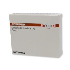 Adiripem c/30 TABS. 4 MG Glimepirida 4mg.