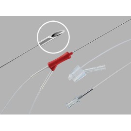 SET AGUJA PARA ASPIRACION DE OVOCITOS 2 LUMEN, CALIBRE 17GA, LARGO 35CM, LONGITUD, 60 CM.