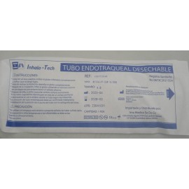 Tubo Endotraqueal de Plástico Con Globo 4.0MM 16FR Inhalo-Tech