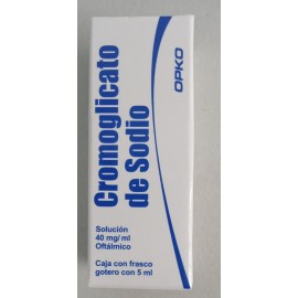 Cromoglicato de sodio Solución Oftálmica Cada ml contiene: Cromoglicato de sodio 40 mg Envase con gotero integral con 5 ml.