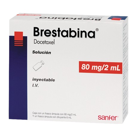 Brestabina Docetaxel 80Mg/2mL IV Fco Amp. Sanfer