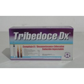 Tribedoce DX Sol. Iny. c/6 Aptas. (1-2) 100-100-5-4-30 MG/3 ML. y 3 Jeringas.Tiamina (Vit.B1) 100mg+Piridoxina (Vit.B6) 100mg+C