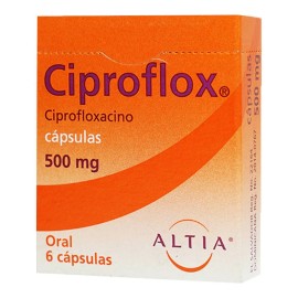 Ciproflox ciprofloxacino 500 Mg 6 Cápsulas