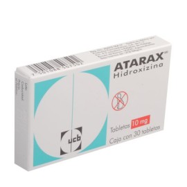 Atarax Hidroxizina 10 Mg 30 Grageas